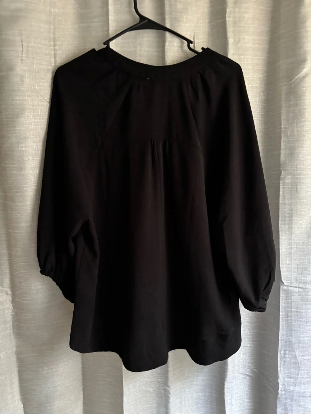 Umgee Black Peasant Blouse